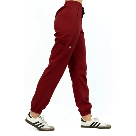 Spodnie medyczne SCRUBS MEDI TEDDY - LLEVANTI MERLOT SCRUB